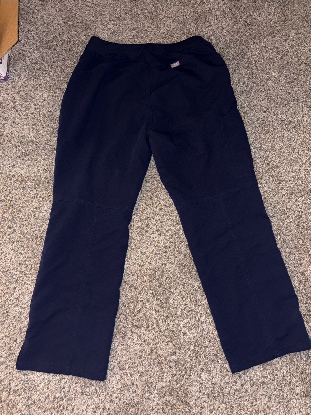 Figs Navy Drawstring Scrub Pants - Picture 4 of 4